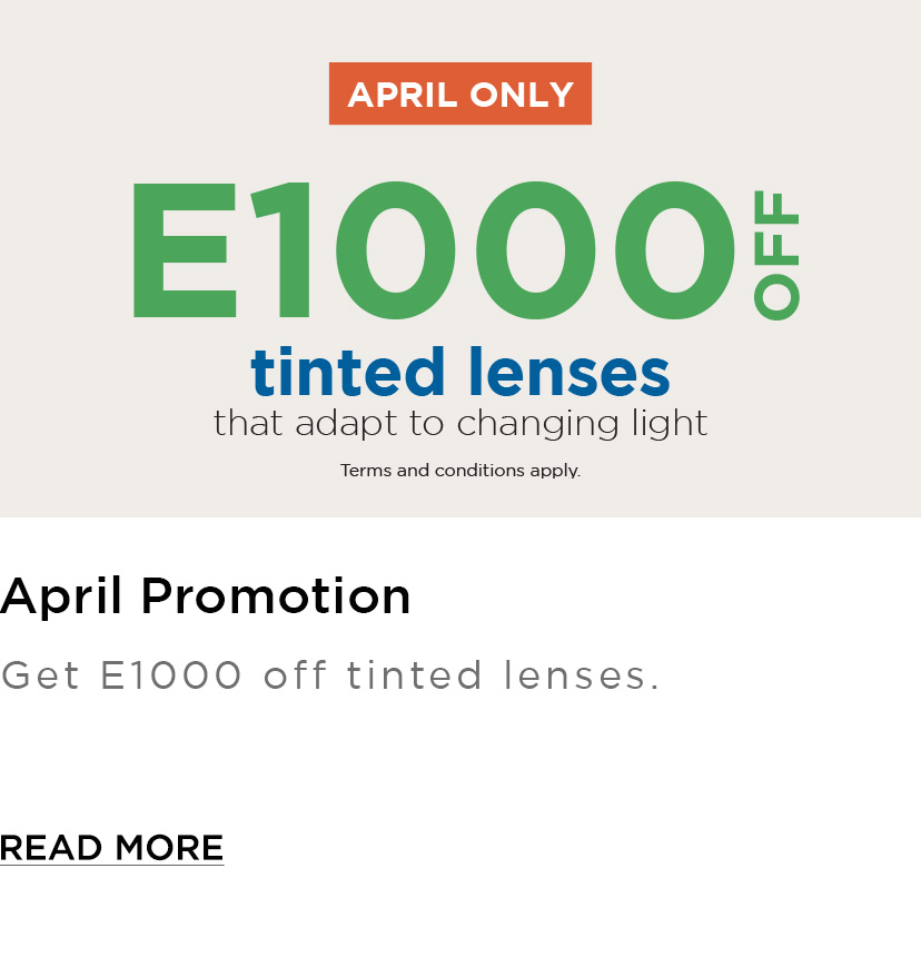 E1000 off tinted lenses