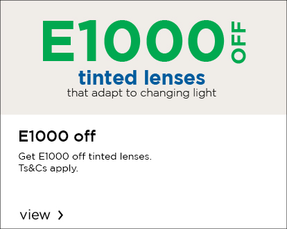 E1000 off tinted lenses